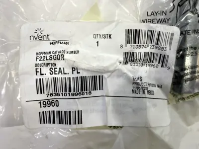 USED HOFFMAN NVENT FLAT SEALING PLATE COVER MISSING HARDWARE LOT OF 4