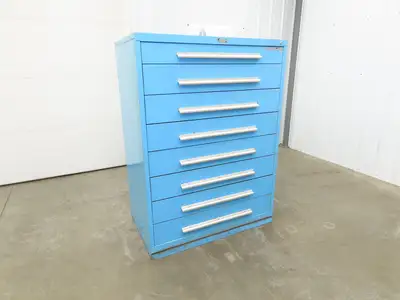 Nu-Era Modular Tool Storage Cabinet 8 Drawer 45x28x61" Stanley Vidmar Lista