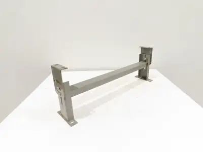 Lewco 34"W Conveyor Leg Stationary Floor Support GRAY 10" to 13-1/2"H