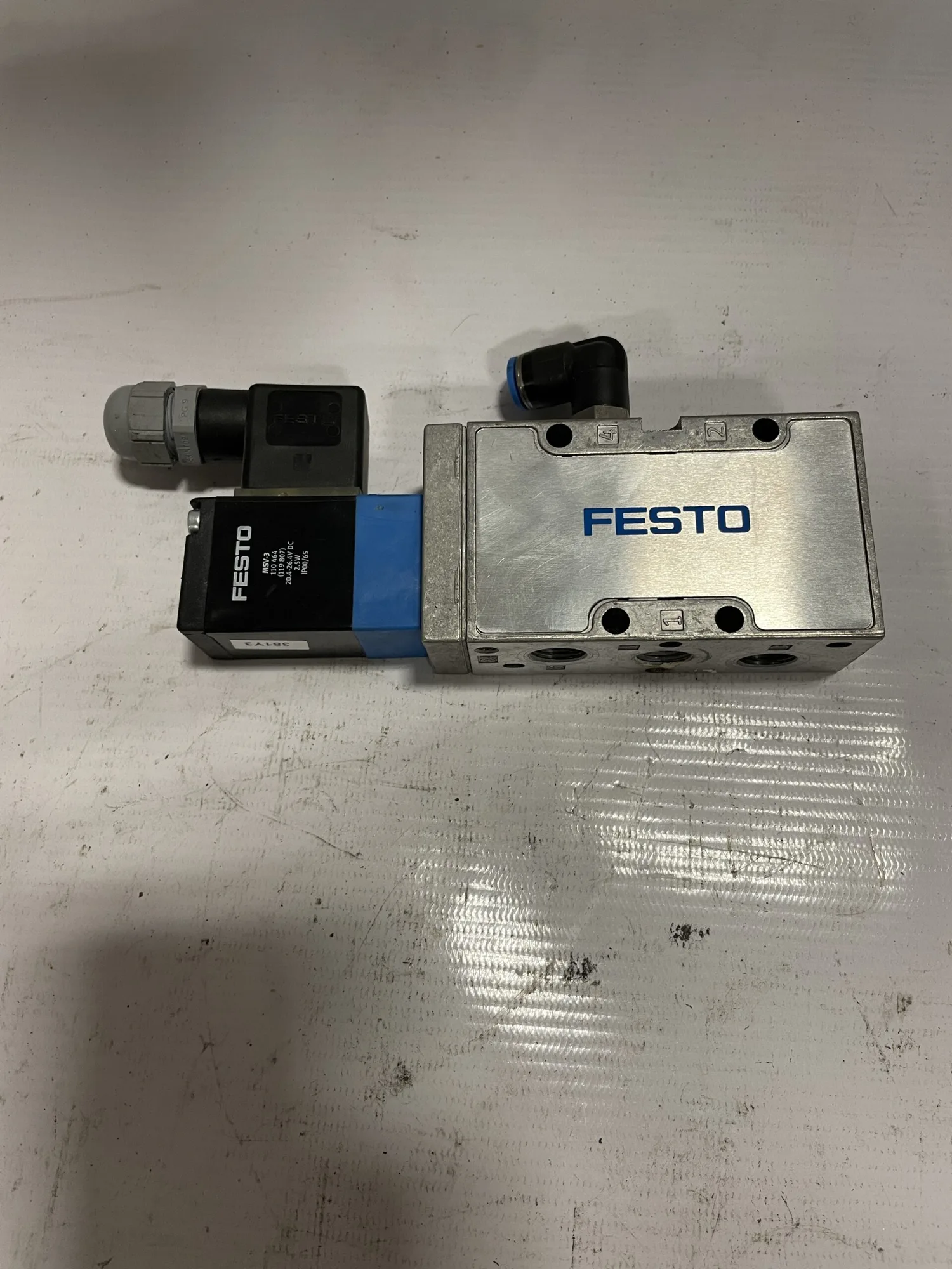 Festo MVH-5-1/4-B 1/4” 5/2-Way Air/Pneumatic Solenoid Valve 28-145psi 24VDC