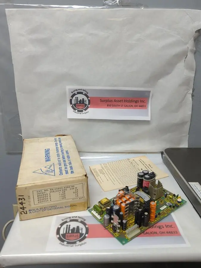 New | in-Stock SOLA 86-24003-0200-00 Miscellaneous Equipment (Electrical & Power) Ohio US | Surplus Asset Holdings #1242898