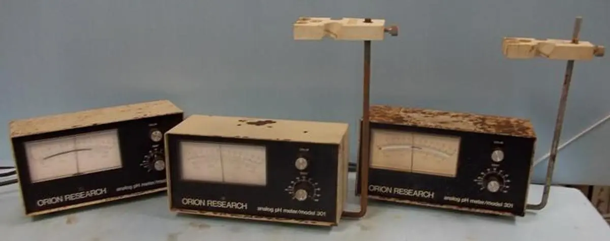 QTY. 3. ORION RESEARCH ANALOG PH METER MODEL: 301,...
