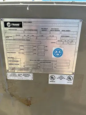 USED 1997 TRANE RTHB215FMF00LWP000UNN3LF2LFV00U0
