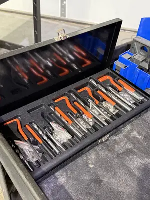 Drill, Tap, Helicoil Set & T-Slot Clamp Set