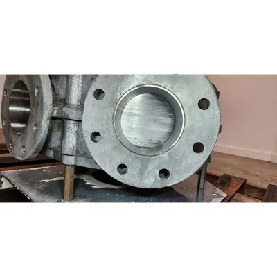 Used Reimelt GmbH 4" Single-channel Stainless Steel Tunnel Diverter Valve