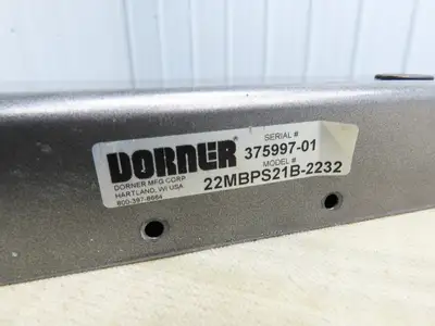 Dorner 2200 Portable Belt Conveyor 8'L x 21.25"W Variable Speed 115V 130FPM