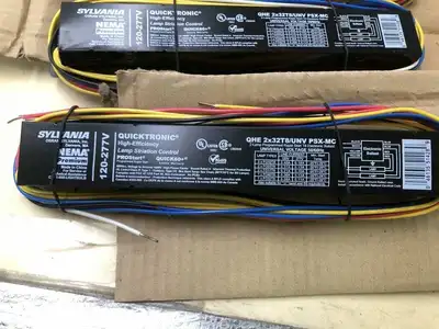 Sylvania QHE 2X32T8/UNV PSX-MC 2 Lamp Program Rapid-Start T8 Ballast -NIB of 6
