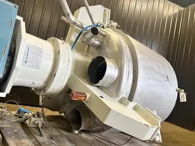 Used 300 Gallon Jacketed Tank, 316 Stainless Steel, With 85 HP Disperser