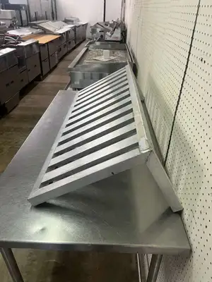Used Falcon Restaurant Supply Used 48"x 19.5" Aluminum Wall Shelf Racks/Shelving Illinois US | Falcon Restaurant Supply #1374975