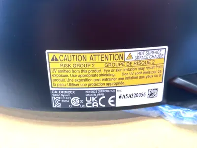 USED KEYENCE MULTI-SPECTRAL LIGHTING RING ILLUMINATOR (200 MM)