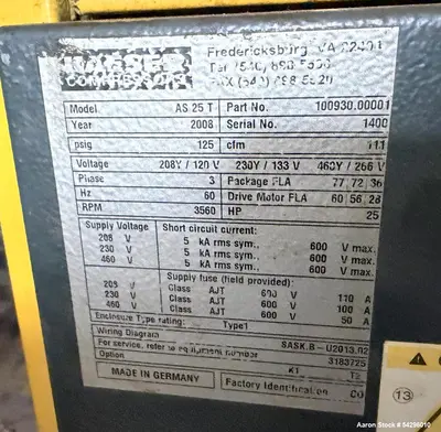 USED KAESER AS 25 T