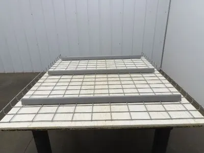 New Pallet Rack Wire Deck 42x52" Waterfall 3 Step Channel Racking 2500lb Mesh