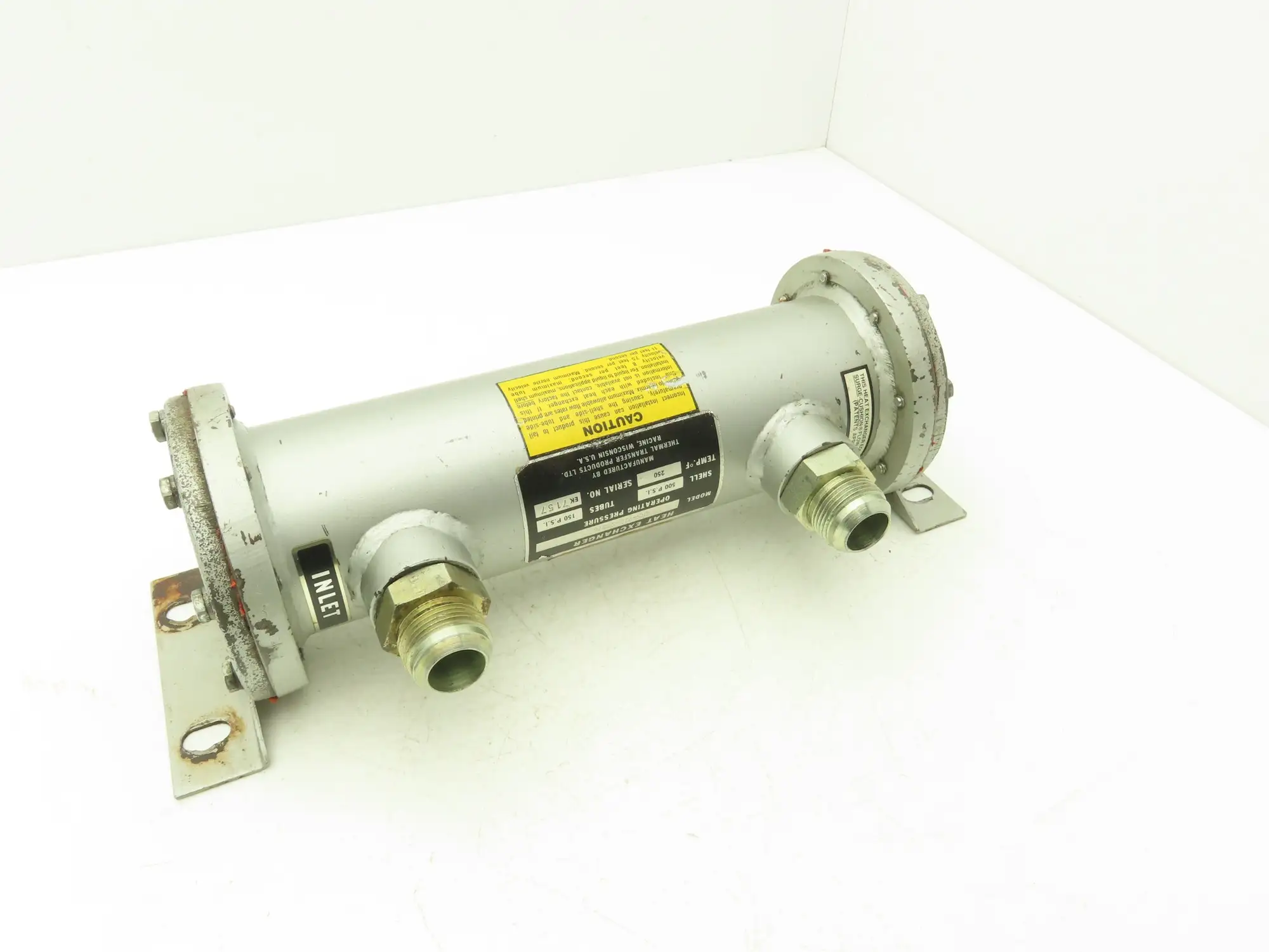 Thermal Transfer EKS-712-80876 Oil Cooler Shell & Tube Heat Exchanger 2-Pass