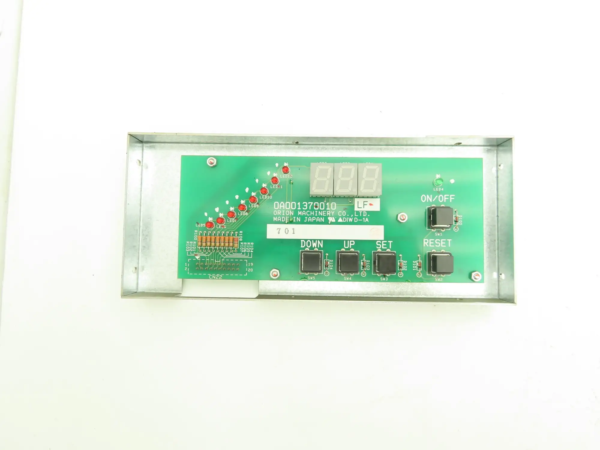 Orion Machinery 0A001370010 Printed Circuit Control Board Control RKE22000A-V
