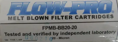 NEW WATTS HWCIB1000015PR2 FILTER FPMB-BB20-20