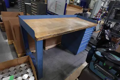 Commercial Work Bench with Tool Storage Box