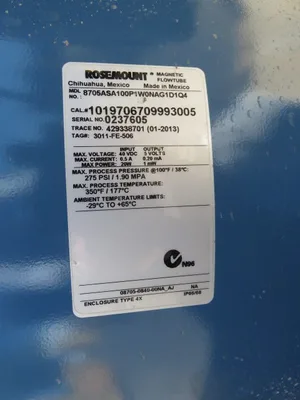USED Rosemount 8705ASA100P1W0NAG1D1Q4