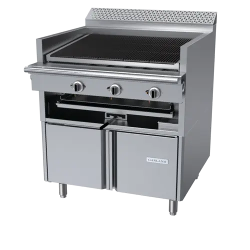 Garland C36-ABS 36" Gas Range w/ Charbroiler & Storage Base, Natural Gas