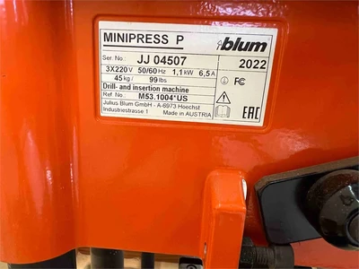 Used 2022 BLUM MINIPRESS Flexible Drilling and Inserting Machines California US | MachineryMax #1384775