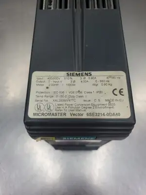 USED Siemens MICROMASTER Vector Drive