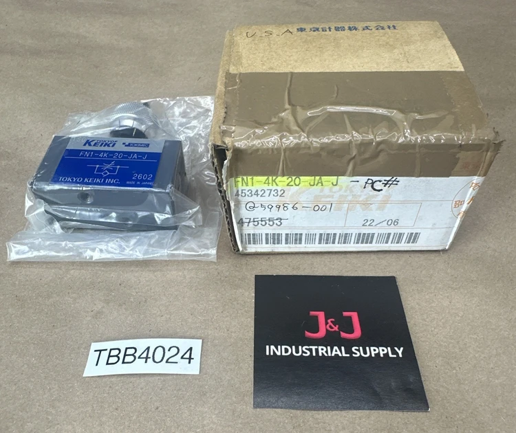 New | in-Stock Tokyo Keiki FN1-4K-20-JA-J Valves/Fittings | J&J Industrial Supply #499065
