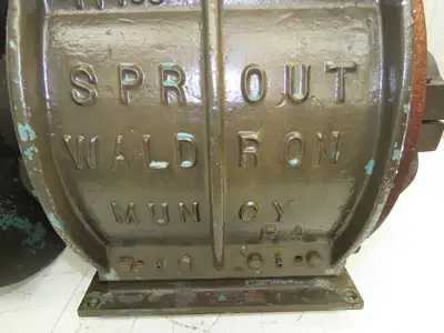 Sprout Waldron Rotary Airlock Valve 10" Round x Square Flange 3PH Chain Drive