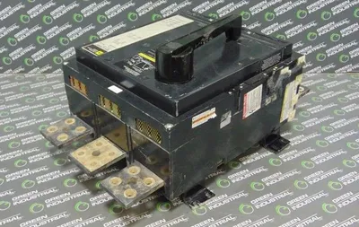 Square D PHF3616001386 Circuit Breaker 1600A 600VAC Auxiliary Gray Face Used