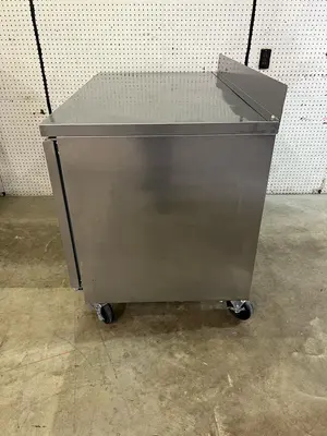 Used Beverage Air Used 48" Beverage Air WTRF48A Worktop 2 Section Refrigerator/Freezer 120V Worktop Refrigerators & Freezers Illinois US | Falcon Restaurant Supply #1375629