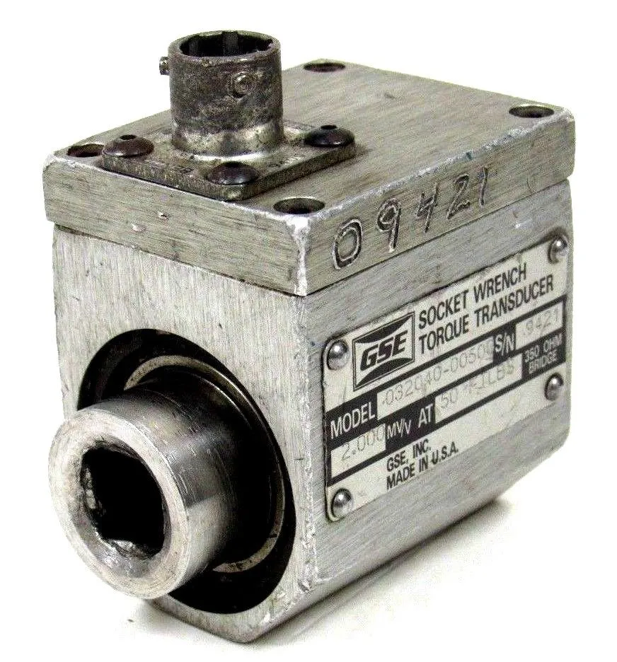 USED GSE 032040-00500 SOCKET WRENCH TORQUE TRANSDUCER 03204000500