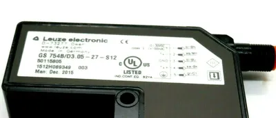 NEW LEUZE ELECTRONIC GS 754B/D3.05-27-S12 SENSOR D-73277 GS754BD30527S12