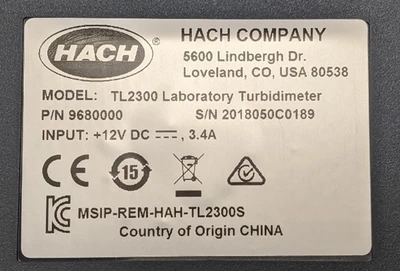 USED HACH TL2300