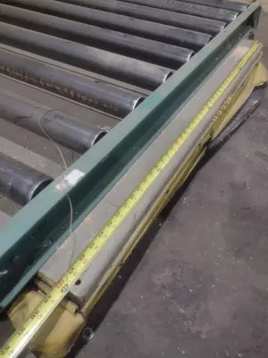 4000 LBS X 60" X 30" SOUTHWORTH MODEL #LS4-36 HYDRAULIC SCISSOR LIFT TABLE WITH ROLLER TOP, 110 VOLT: STOCK #20917