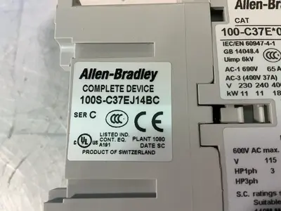 Used ALLENBRADLEY 100SC37EJ14BC PLC Contactors Ohio US | HGR 24 #1478335
