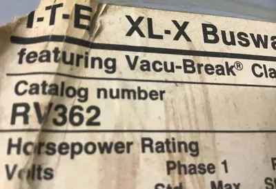 Used SIEMENS RV362 Bus Bars & Plugs | Ideal Machinery #664594