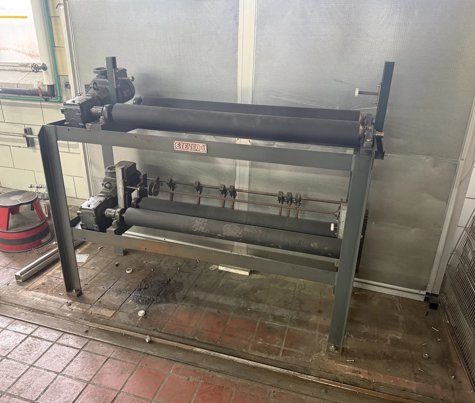 48" Steveco Jar Roller Mill, two tier, variable speed