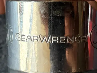 Gearwrench 1/2" Drive Shallow 12pt Sockets SAE 36 MM Metric 80815d