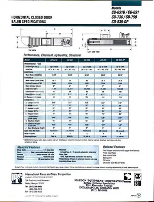 USED 2004 IPS CDD-7364 CLOSED DOOR