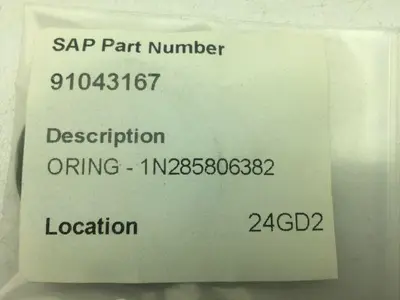 Fisher 1N285806382 O-Ring LOT OF 2