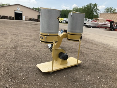 Powermatic Turbocone dual filter dust collector- missing the collection bags on both sides, 230 volt...