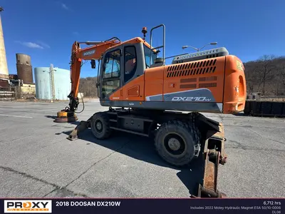 Used 2018 DOOSAN DX210W Excavators Pennsylvania US | Proxy Equipment #1388598