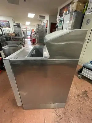 Used Silver King Used Silver King 27" Ice Cream Topping Refrigerated Fountainette Stainless 115v Ice Cream Equipment Illinois US | Falcon Restaurant Supply #1375850