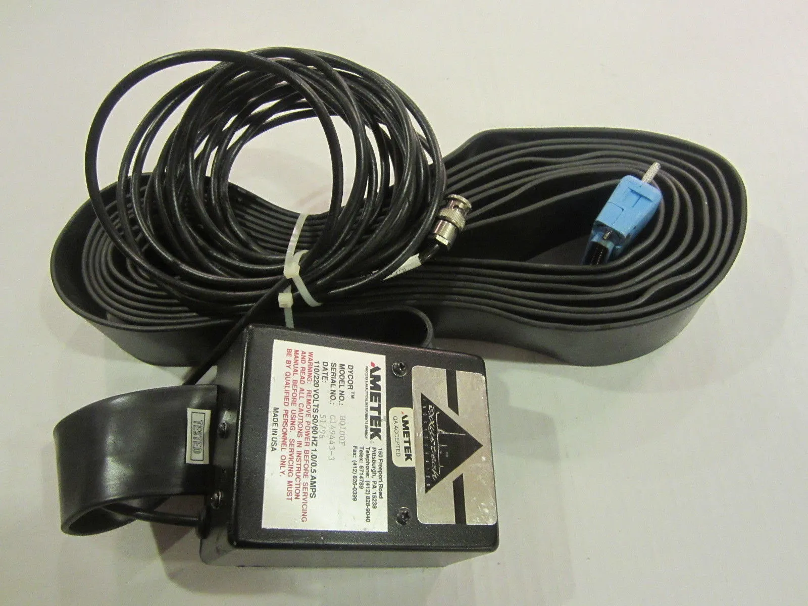 USED AMETEK DYCOR HQ100F