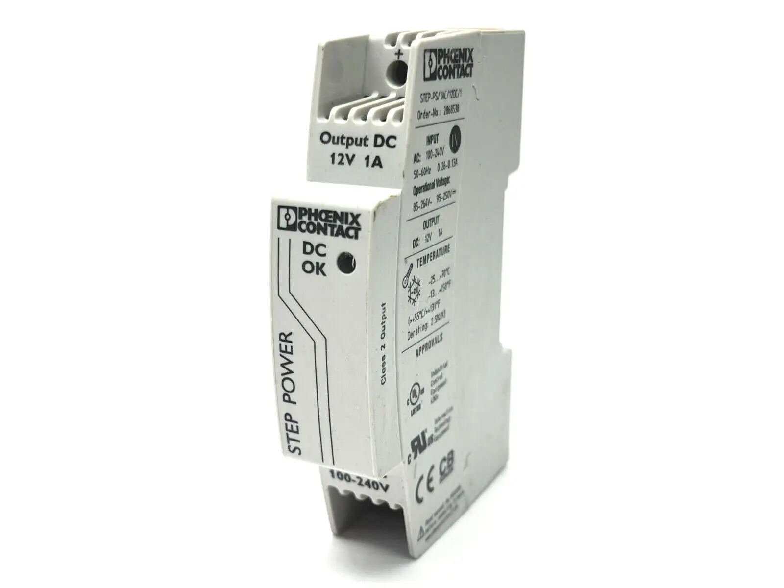 STEP-PS/1AC/12DC/1 | Phoenix Contact  Power Supply 2868538 - Used