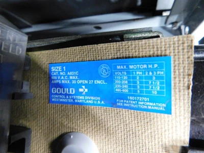 Used GOULD 5640-V1A-0-106-C-0 Starters Ohio US | Equipment Recovery Corp. #1330712