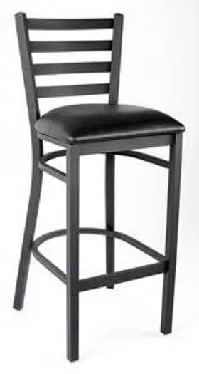 LADDER BACK METAL BAR STOOL - 4 COLORS AVAILABLE
