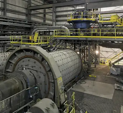 11'-6" X 22' Horizontal Ball Mill w/ 1100 kW WEG Motor