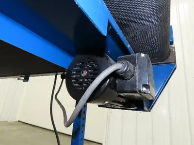 MAC 22"x 87" Belt Conveyor On Casters 20" Belt 90VDC 1PH 1-42FPM Chain Drive