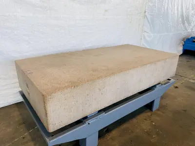 48" X 96" X 16" HERMAN PINK GRANITE SURFACE PLATE. STOCK # 0313522