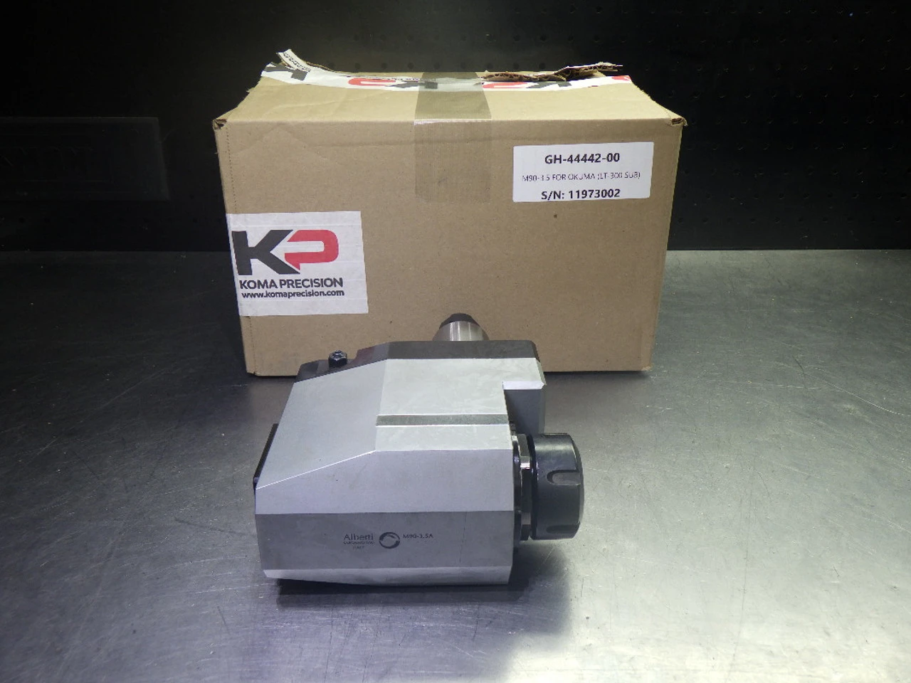 Alberti VDI40 ER32 Offset Right Angle Head For OKUMA (LT-300 SUB) M90-3.5 (LOC1213C)