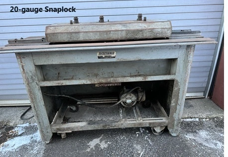 LOCKFORMER 20 GAUGE BUTTON PUNCH SNAPLOCK Roll Formers | THREE RIVERS MACHINERY